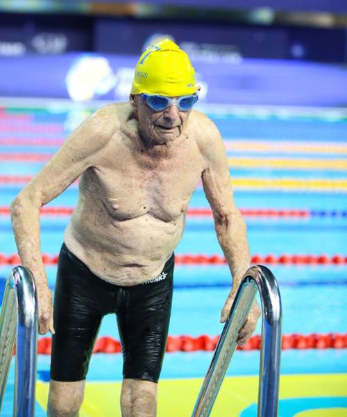 George Corones completed the 50m freestyle in under a minute. (Image: Australian Dolphins Swim Team)