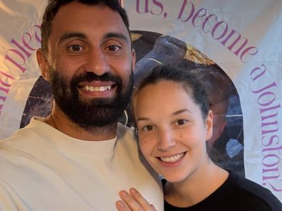 NRL star Alex Johnston and Taryn Carson engaged