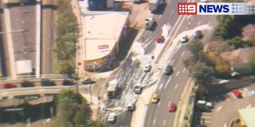 Emergency services and traffic management crews were on scene to assist. (9NEWS)