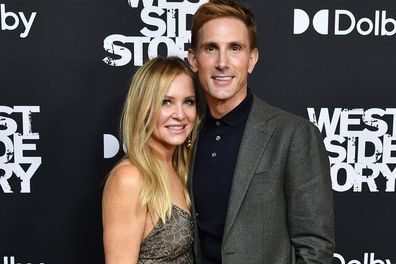 NEW YORK, NEW YORK - NOVEMBER 29: Jessica Capshaw and Christopher Gavigan attend the "West Side Story" New York Premiere at Rose Theater, Jazz at Lincoln Center on November 29, 2021 in New York City. (Photo by Roy Rochlin/Getty Images)