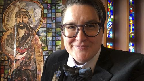 The Reverend Megan Rohrer, is the first transgender person to serve as bishop in the denomination or in any of the US' major Christian faiths. 
