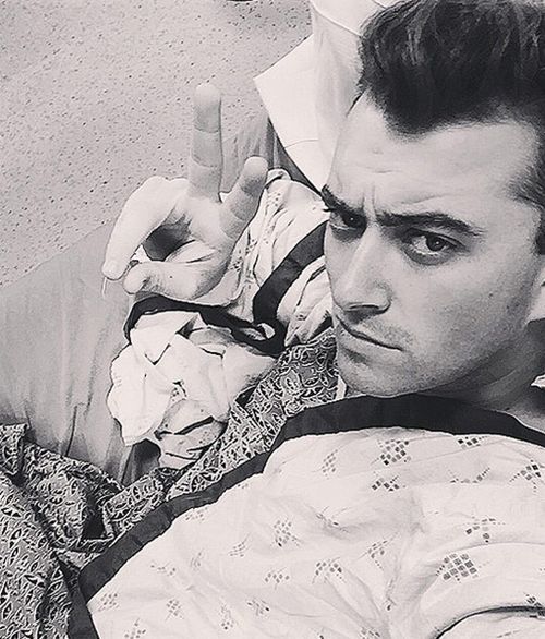 Sam Smith in good spirits after vocal surgery