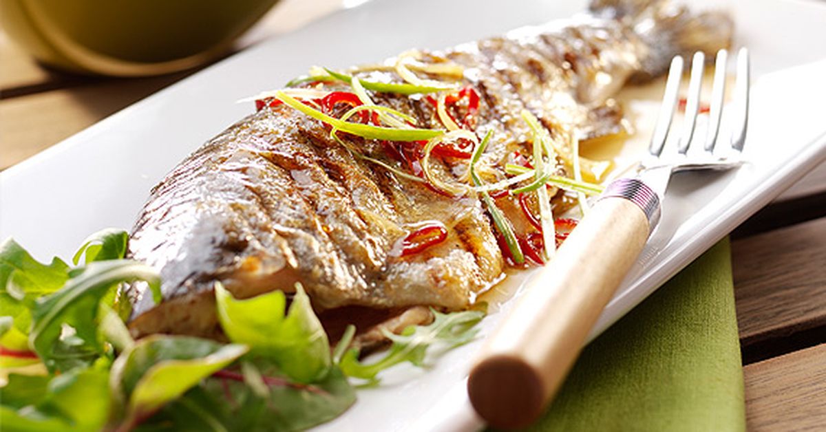Barbecue trout with a ginger and lemongrass glaze - 9Kitchen