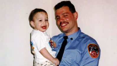 Pete Davidson and his father Scott Davidson.