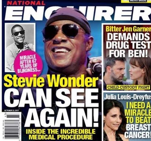 The National Enquirer is one of America's most lurid tabloid newspapers.