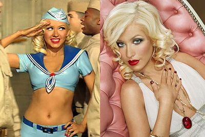 XTina had flirted with 'Dirrty'-ness in the past, corseted up for 'Lady Marmalade' and was a retro saucepot before Gaga burst onto the scene...