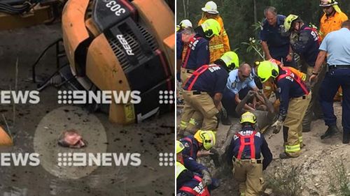 Wife of man trapped in NSW dam said his survival ‘had nothing to do with luck’