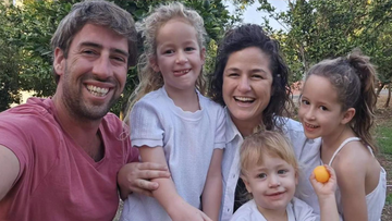 Tamar Kedem-Siman Tov with her husband Johnny and their children Shahar, Arbel, and Omer.