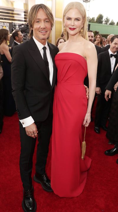 Nicole Kidman and Keith Urban at the 2020 Golden Globes.