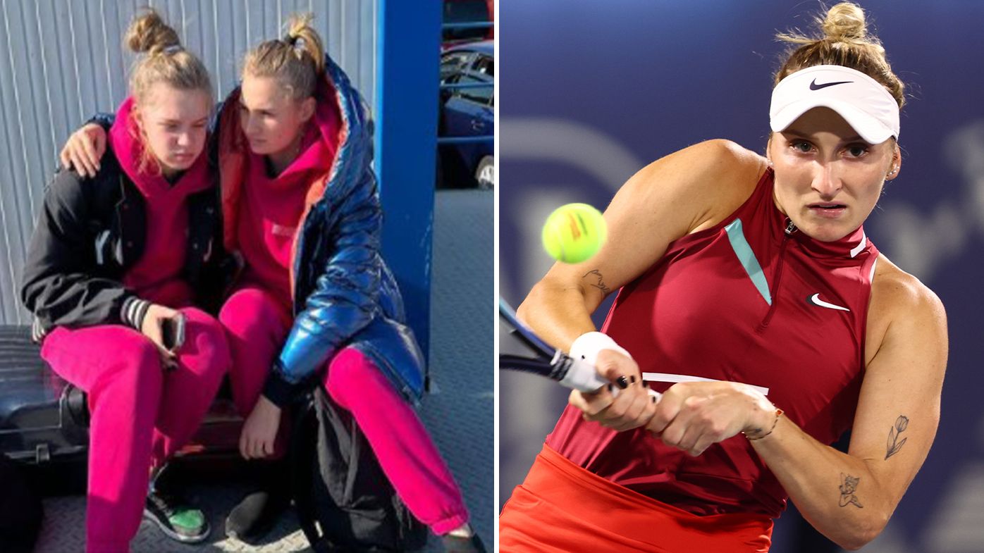 Ukraine tennis player Dayana Yastremska, teen sister flee war-torn country
