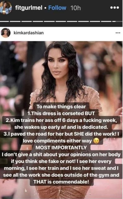 Melissa Alcantara defends Kim Kardashian