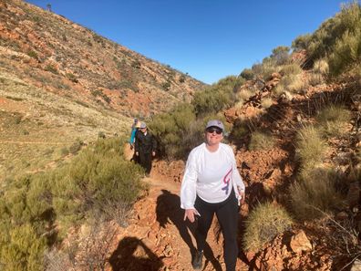 Jacinta Frawley walked the Larapinta trail this year.