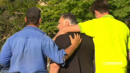 The family will stay with neighbours in the coming days. (9NEWS)