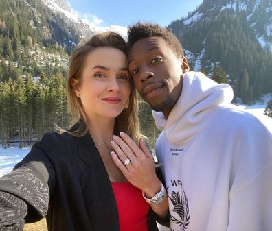 Gaël Monfils and Elina Svitolina