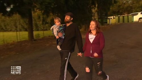 New parents Rebecca Cooper and Dylan Howard with their baby, Jasper are now calling a hostel dorm room home following desperate attempts to secure a rental for the family.