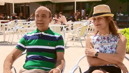 Arzani's parents, John and Sima, are equally as excited and will be front-and-centre to watch him take on some of the world's best players. Picture: 9NEWS.