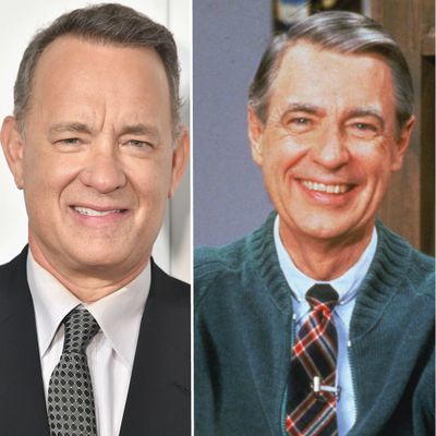 Tom Hanks and Fred Rogers