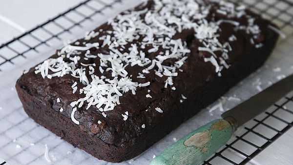 Chocolate, coconut and banana bread