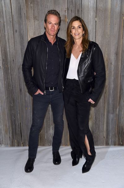 Rande Gerber and Cindy Crawford at Calvin Klein A/W '18 in New York City