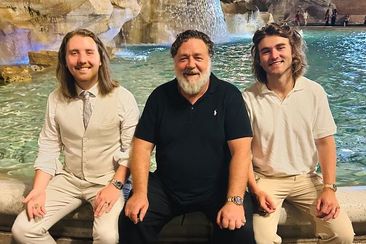 Russell Crowe and sons