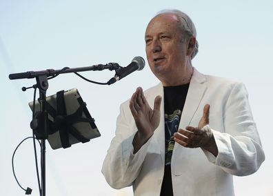 FILE - Michael Nesmith of The Monkees performs at the 2014 Stagecoach Music Festival in Indio, Calif., on April 27, 2014.  Nesmith, the guitar-strumming member of the 1960s, made-for-television rock band The Monkees, died at home Friday of natural causes, his family said in a statement. He was 78. (Photo by Chris Pizzello/Invision/AP, File)