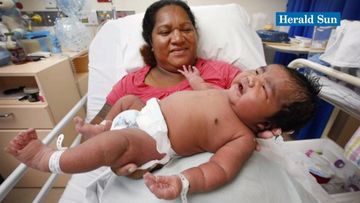 Massive newborn breaks hospital record