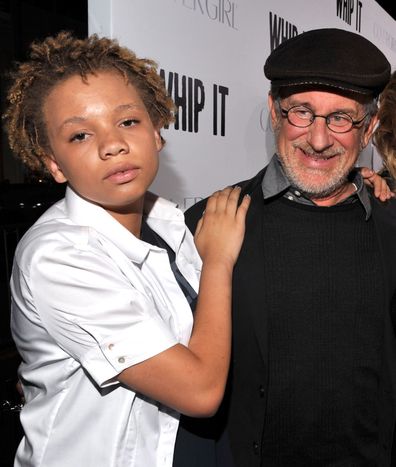 Steven Spielberg, daughter Mikaela, movie premiere 