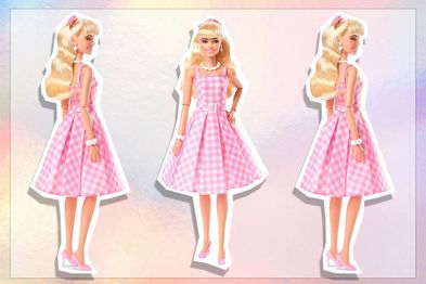 clearance discounted Barbie the Movie Collectible Doll Margot Robbie in  Pink Gingham Dress