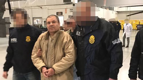 Extradited Mexican drug lord 'El Chapo' arrives in US