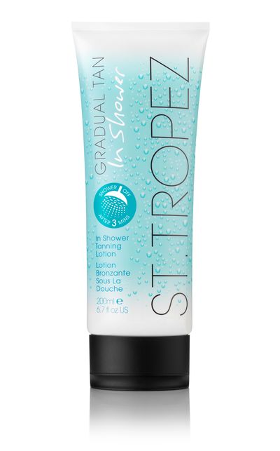 <p><strong>For a natural-looking glow:</strong></p><p><a href="http://www.sttropeztan.com.au/" target="_blank">Gradual Tan In The Shower, $39.99, by St Tropez. This one launches October, so you’ll have to join the waiting list.</a></p>