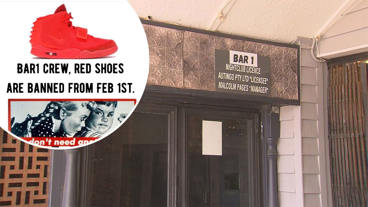 Hillarys Bar One:Perth nightclub enforces controversial ban over red  sneakers