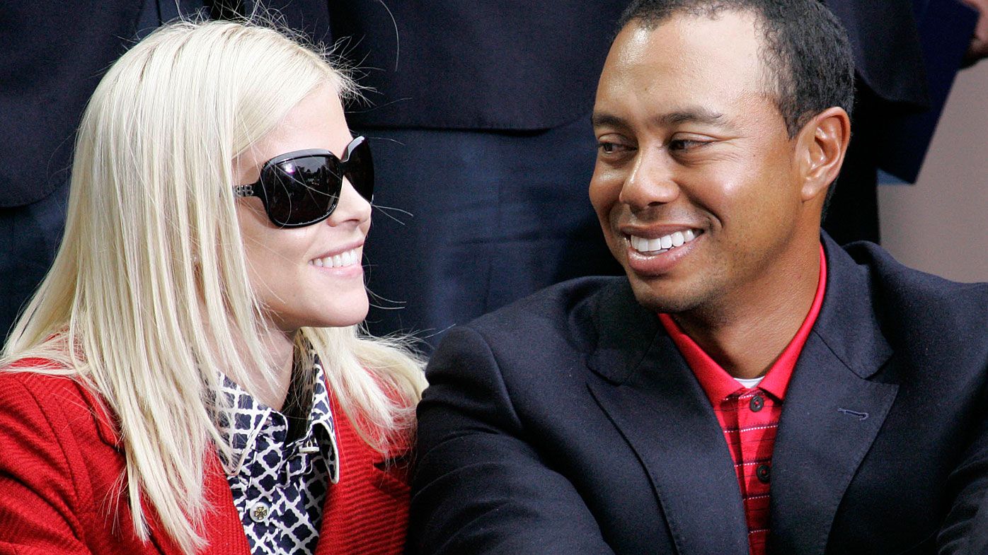 Tiger Woods and his wife, Elin Nordegren, at the closing ceremonies for the Presidents Cup in October 2009