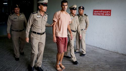 Hakeem is accused of speaking out against the Bahraini ruling family and  violently targeting a police station, despite him playing a televised football match at the time.
