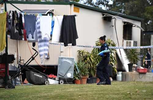 A 34-year-old man, who has burns on his arms, is being interviewed by police. (Photo: AAP)