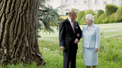 Prince Philip with wife, Queen Elizabeth II. 