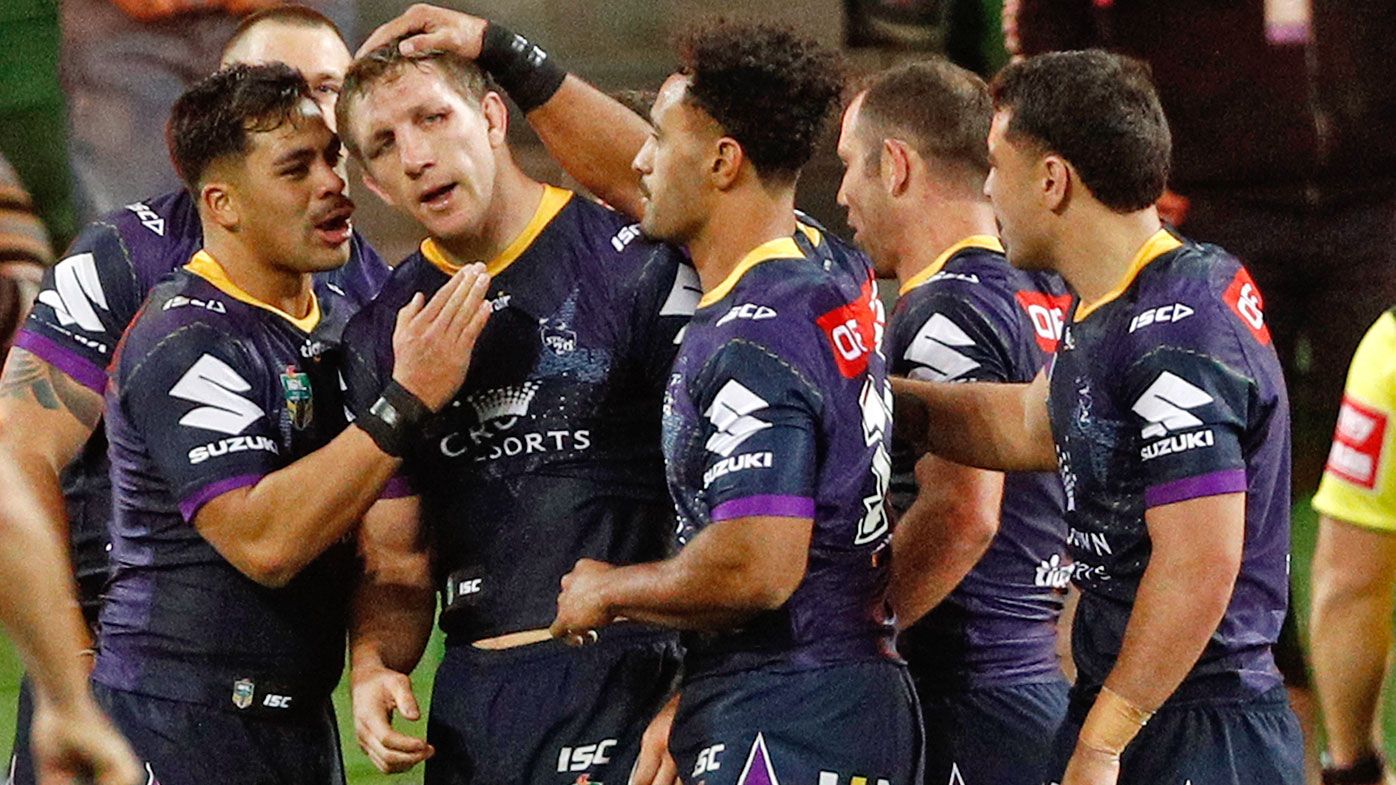 Storm blow away Dragons in NRL
