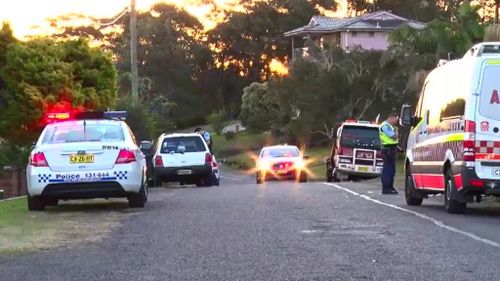 The was struck on Prince St, Wamberal just before 5pm yesterday. (9NEWS)