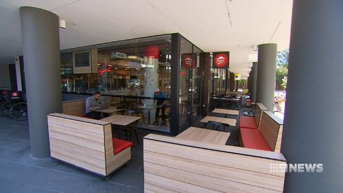 Pizza Hut's newly opened restaurant at Marsden Park in Sydney's west (9NEWS)
