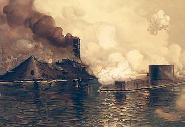 The Battle of Hampton Roads, the first between ironclads, was fought in which war?