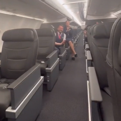 American Airlines traveller Phil Stringer ends up the only passenger on flight