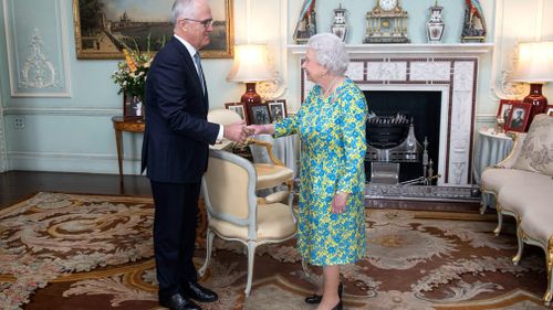 Malcolm Turnbull has met the Queen on his trip to Europe. (AAP)
