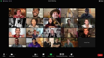 Elton John hosts epic, star-studded Zoom call with Pnau, Dua Lipa, Miley Cyrus, Stevie Nicks, Stevie Wonder, Nicki Minaj, Olly Alexander, Lil Nas X and Young Thug, among others.