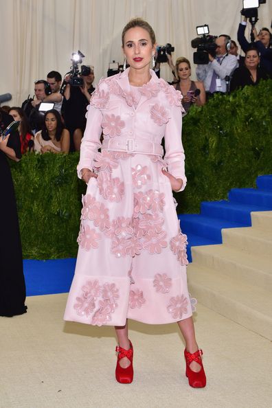 Elisabeth von Thurn arrives at "Rei Kawakubo/Comme des Garcons: art of the in-between" Costume Institute Gala at the Metropolitan Museum on May 1, 2017 in New York City.