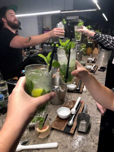 Brix Distillers Mojito making, Sydney