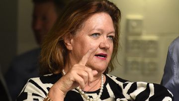 Chairman of Hancock Prospecting Gina Rinehart is seen on day 5 of the Australian Swimming Championships at the SA Aquatic and Leisure Centre in Adelaide, Monday, April 11, 2016. (AAP)