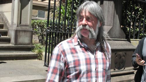 Cathrina Cahill's father, Daniel, outside the Supreme Court.