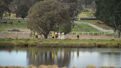 A light plane has crashed near Lake George, near Canberra.