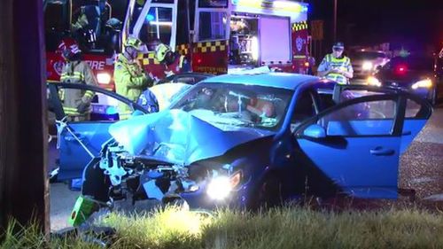 Man cut from car after crash in Sydney’s west