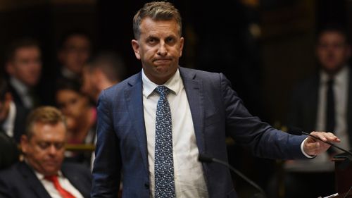 NSW Transport Minister Andrew Constance is facing pressure after ar eport written by Transport for NSW found a major network failure was partly caused by staff shortages (AAP).