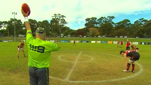 Tomorrow the 72-year-old will officiate his 1000th amateur football game. (9NEWS)